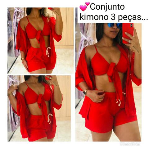 Conjunto KIMONO 3 peças N°38/40/42 - Foto 5