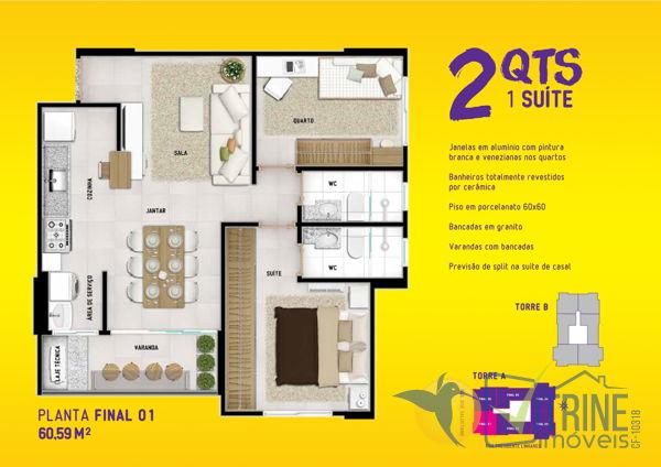 Apartamento com 2 quartos no INTENSE PARQUE CASCAVEL - Bairro Vila Rosa em Goiânia - Foto 17