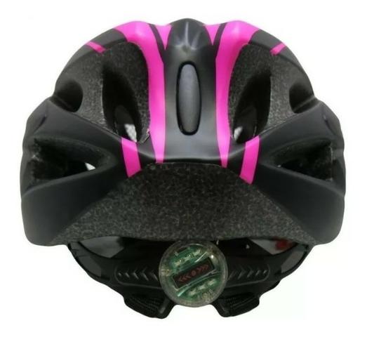 Capacete Absolute Nero Wt012 Led Pisca Bike Ciclismo Cores Novo - Foto 3