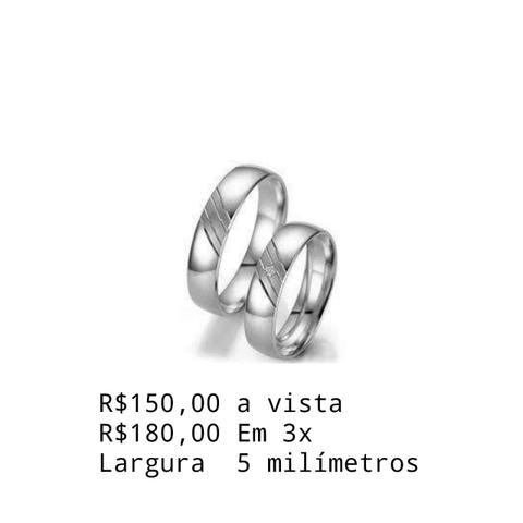 Lindas Alianças de Prata na Promoção - Foto 3