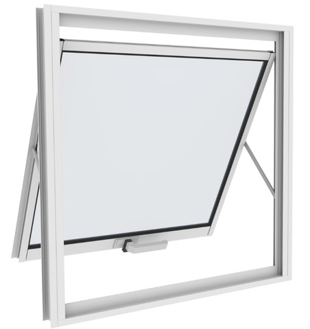 Vitro Maxim ar Aluminio branco com vidro
