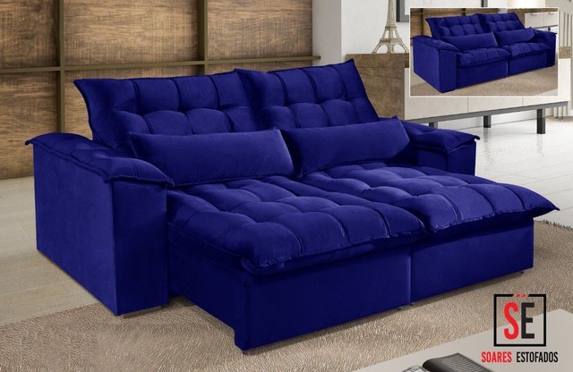 Sala sofá retrátil e reclinável de 230 cm