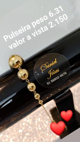 Pulseira em ouro novo feminino