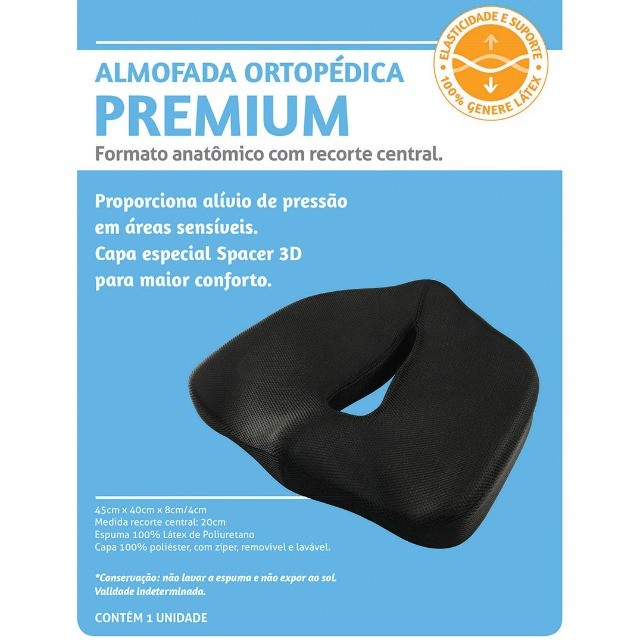 Almofada Abdutora Ortopédica Anatômica Premium Genere Látex Perfetto