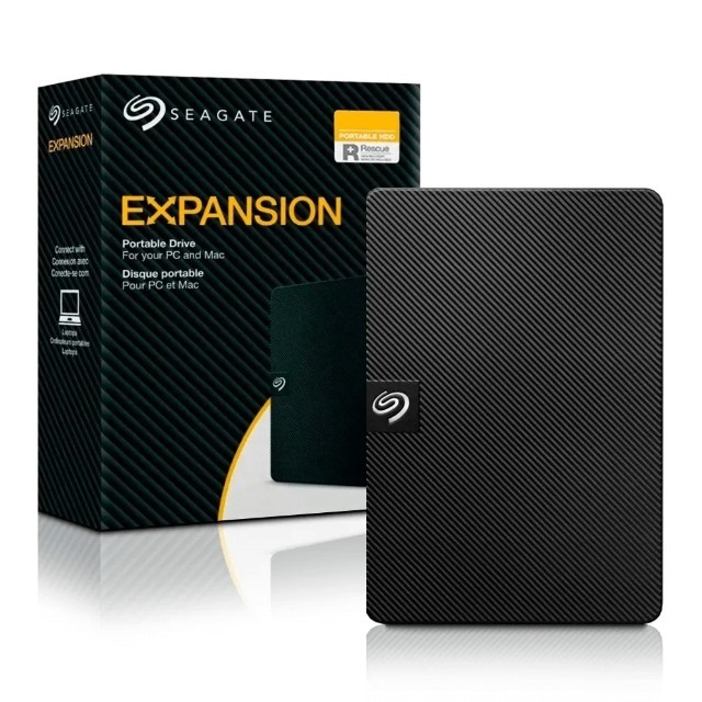 HD Externo Seagate Expansion, 4TB, USB, Preto