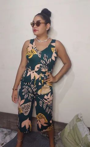 Macacão longo estampa floral - Foto 3