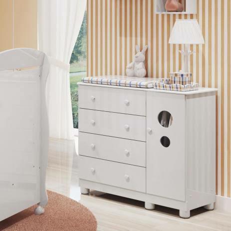 Cômoda nova bolinha MDF frete grátis