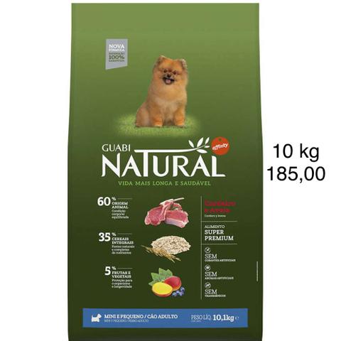 Ração Guabi Natural Cordeiro e Aveia para cães adultos Raças Mini e Pequenas 10 kg