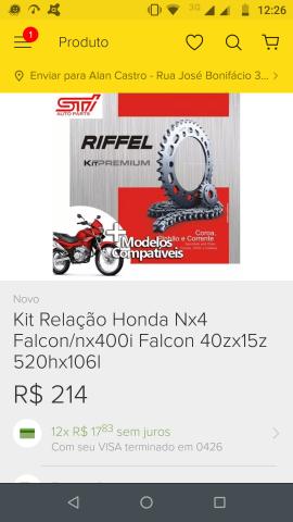 Kit Relação Falcon 400cc - Foto 4