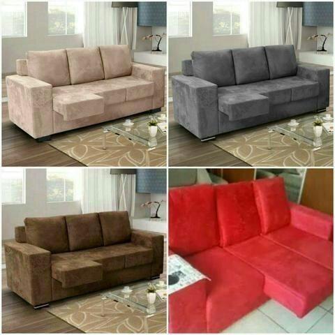 Sofa Diamante 3 lugares retratil peça já 964670161