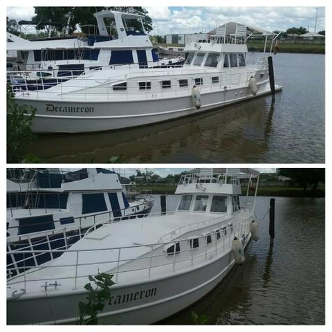 Trawler 52 pés em aço