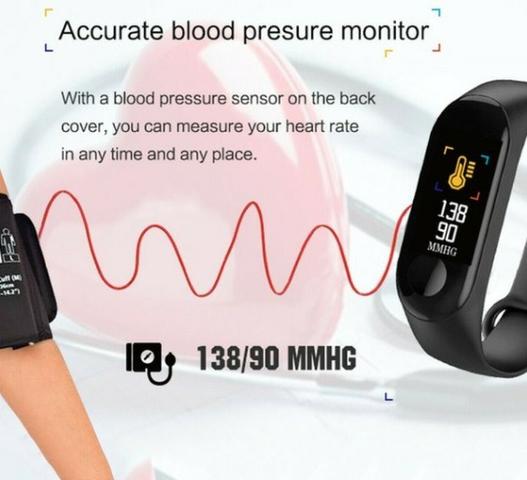 Smart Band - Pulseira Inteligente/Relógio Fitness Rastreador De Pressão Arterial - Foto 6