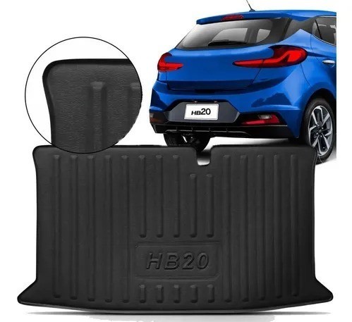 Tapete Bandeja Protetor de Porta Mala Hyundai Hb20 Hatch 2020/