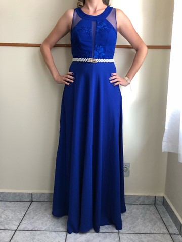 Vestido Festa Azul
