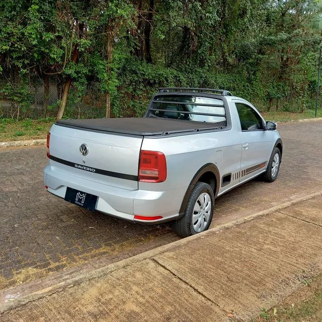 Comprar Picape Volkswagen Saveiro 1.6 G7 Cabine Dupla Cross Flex Cinza 2017  em Ribeirão Preto-SP