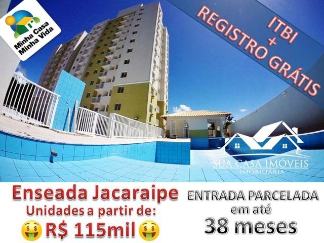Aprtos de 1,2, e 2 Quartos/Suite com Varanda, Vaga Coberta, Escritura Grátis e 1% de Sinal