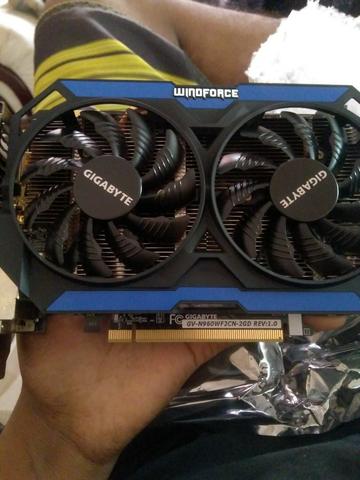 Placa de Video GTX 960 2gb Gigabyte Geforce Windforce