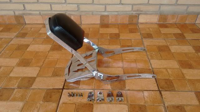 Sissy bar + Suporte de Alforge + Alforge Traseiro + Alforge Frontal - Shadow 600