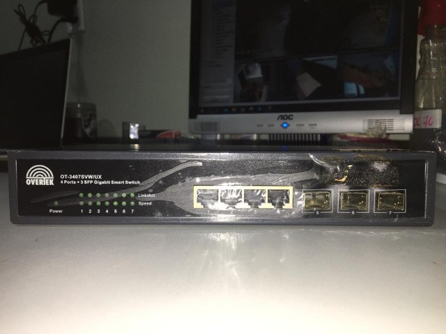 05 unidades - switch overtek ot - 3407svw/ux - Foto 2
