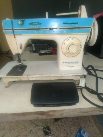 Máquina de costura singer bobina mágica flexiponto