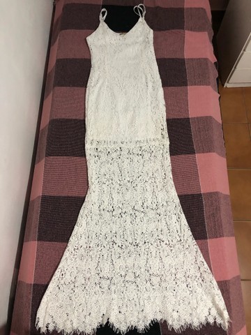 Vestido sereia de renda