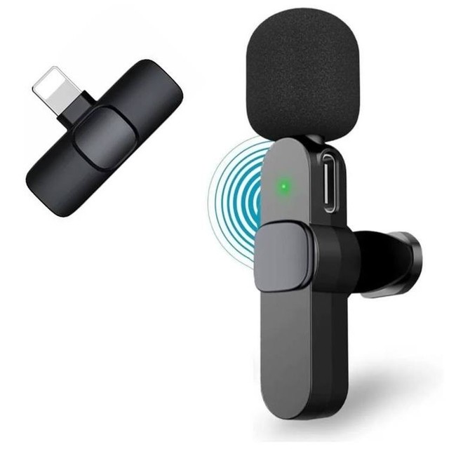 Microfone de lapela sem fio IPhone 
