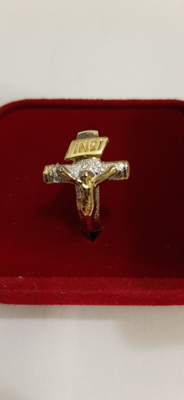 LINDO ANEL DE JESUS CRISTO CRUCIFICADO  - Foto 2