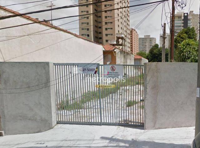 Terreno para alugar, 500 m² por r$ 4.000,00/mês - santo antônio - são caetano do sul/sp