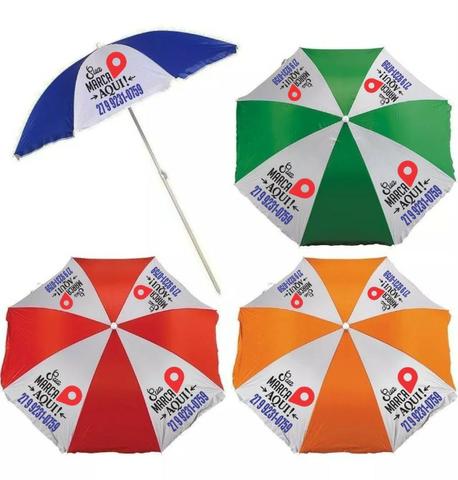 Guarda Sol Personalizado Logo Praia Propaganda 1,80