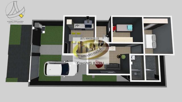 Casa à venda com 2 dormitórios em Ipê, Três lagoas cod:406