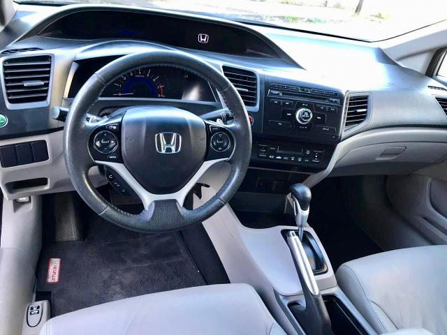 Honda civic 2015 lxr 2.0, automático, top com bancada de couro, impecável!!! - Foto 6