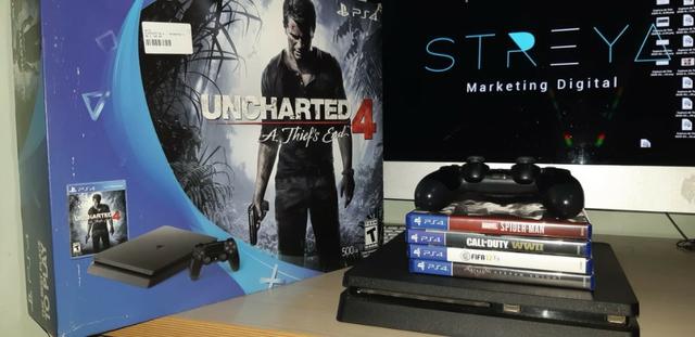 Playstation 4 500 Gb Em Ótimo Estado - Foto 5