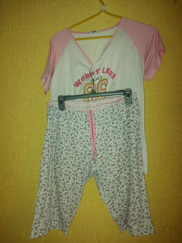 Pijama calça pescador G - Foto 2
