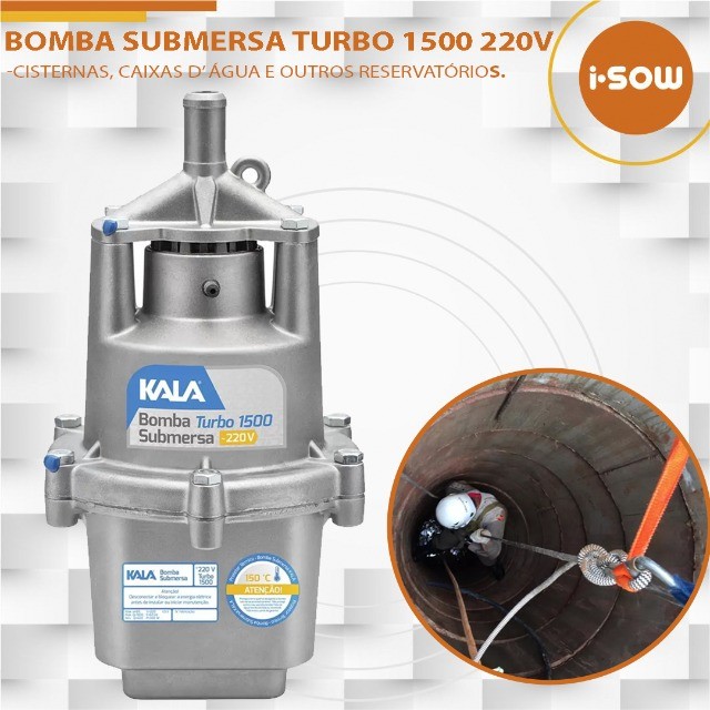 Bomba Submersa  Para Cisternas , caixas d? água Turbo  220v - 