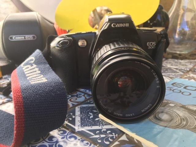 Camera Canon Eos500 Com Lente 28-80 Mm Analogica