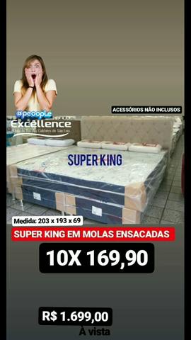 Cama Box SUPER King Molas Ensacadas