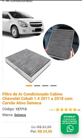 Filtro de Ar Cond + Soleiras + Adesivo Mala