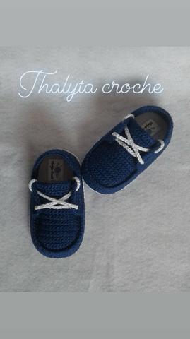 Sapatos de crochê - Foto 5