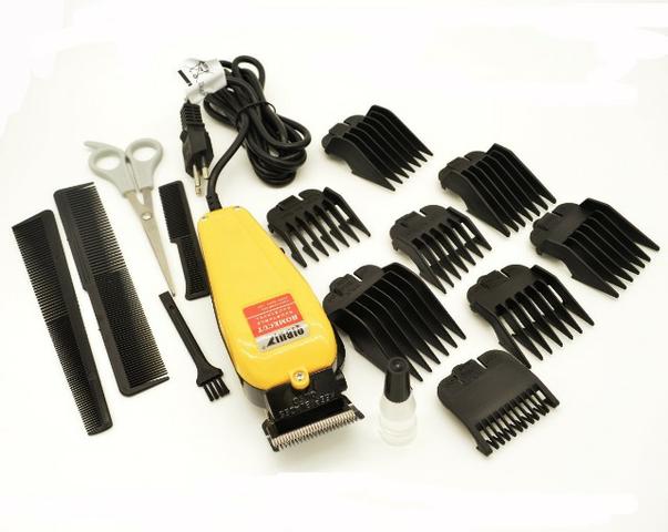 Maquina De Cortar Cabelo Qirui Profissional 15 Pe?as 110v