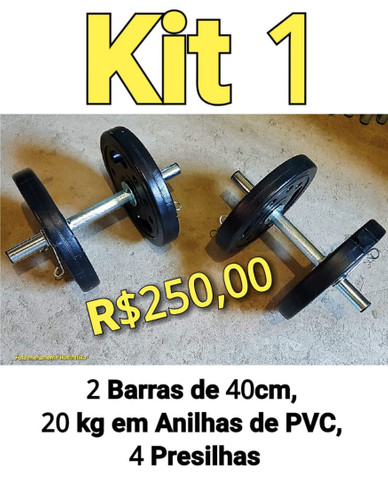 Cama elástica , anilhas, barras , acessórios treino - Foto 4