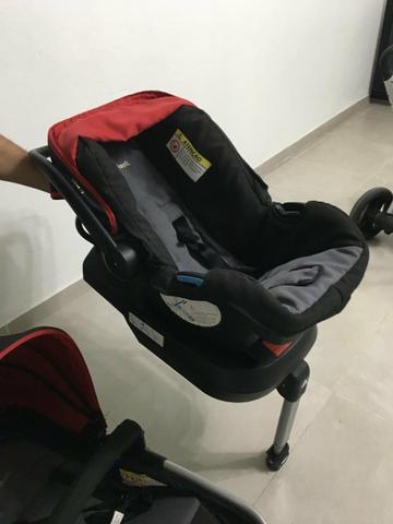 Carrinho, Bebê conforto e suporte de bebê conforto - Foto 2