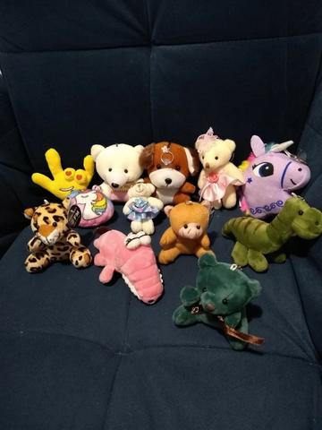 12 Mini Pelúcias chaveirinhos - Foto 2