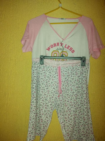 Pijama calça pescador G