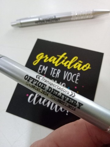 Canetas Personalizados - Caneta modelo 1855 (cor prata)