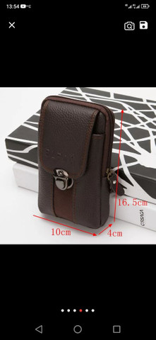Bolsa de coura porta celular e etc