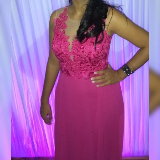 Vestido de madrinha rosa/ pink