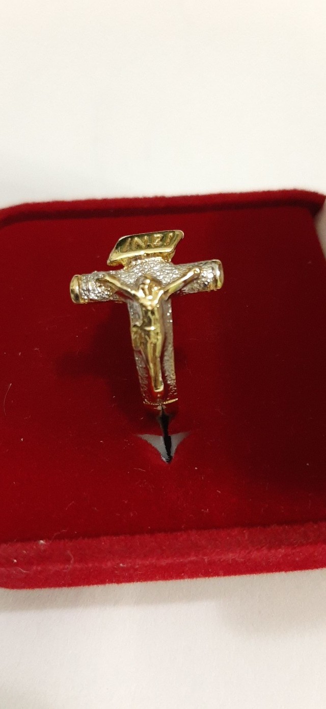 LINDO ANEL DE JESUS CRISTO CRUCIFICADO  - Foto 3