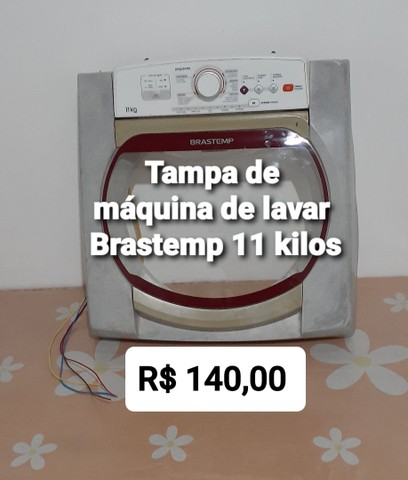 Tampa de máquina de lavar BRASTEMP de 11 kilos 
