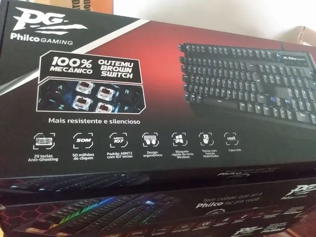 Teclado 100% Mecânico Gamer Philco PKB95