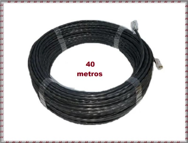 Cabo de rede interno-externo 40 metros com pontas - Cat 5e - Foto 4
